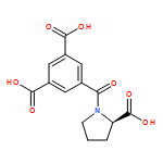 1,​3-​Benzenedicarboxylic acid, 5-​[[(2R)​-​2-​carboxy-​1-​pyrrolidinyl]​carbonyl]​-